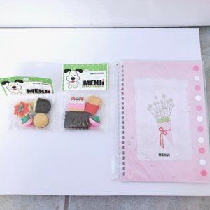 NEW Stationary Erasers and Notebook